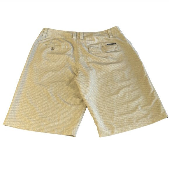 O’Neill Hybrid Boardshorts Men’s 34 Tan Stripe 22” Zip Fly Surf Shorts 151BA021B - Picture 2 of 12